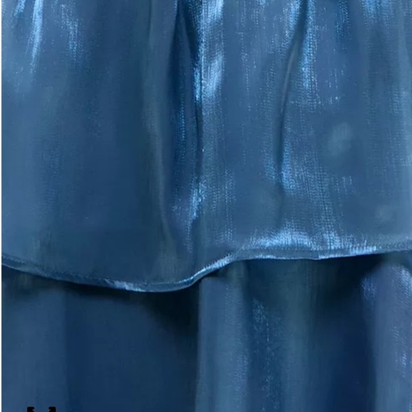 Elegant Blue Mini Dress - Picture 9 of 10